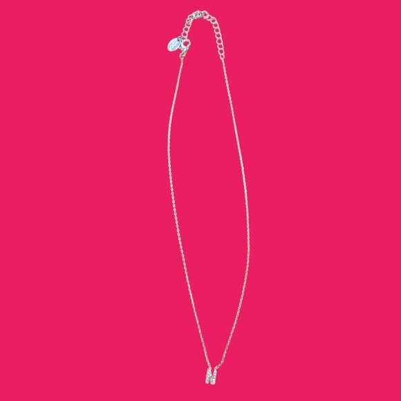 Claire's Initial N Necklace with Rhinestones - Picture 3 of 7